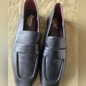 Franco Sarto Womans Black Loafers